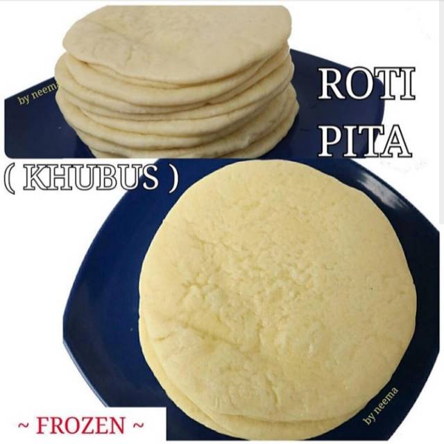 

ISI 10 | ROTI PITA (KHUBUS) FROZEN FOOD MAKANAN BASAH TINGGAL GORENG