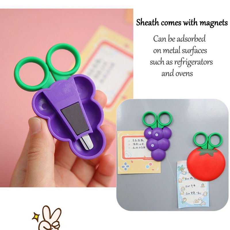 Gunting Buah Mini Magnetik Mudah Dipotong Untuk Anak