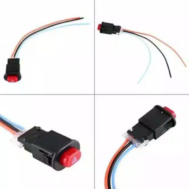 SAKLAR TOMBOL SWITCH ON OFF HAZARD SEPEDA MOTOR UNIVERSAL