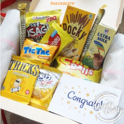 

HAMPERS SNACK BOX JUMBO HALAL / GIFT BOX / ~ KADO SPESIAL HADIAH WISUDA, ULANG TAHUN, ANIVERSARY