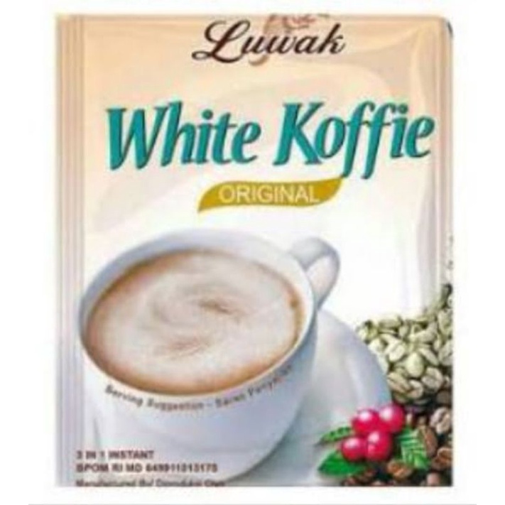 

kopi Luwak White Coffie Original 1 renceng @20 gram