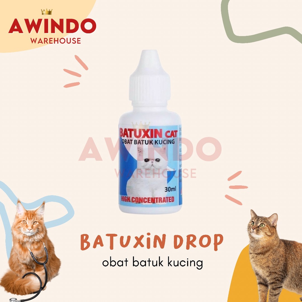 BATUXIN CAT - Obat Kucing Batuk Pilek Sesak Nafas Berdahak Bersin Demam Cat Kitten