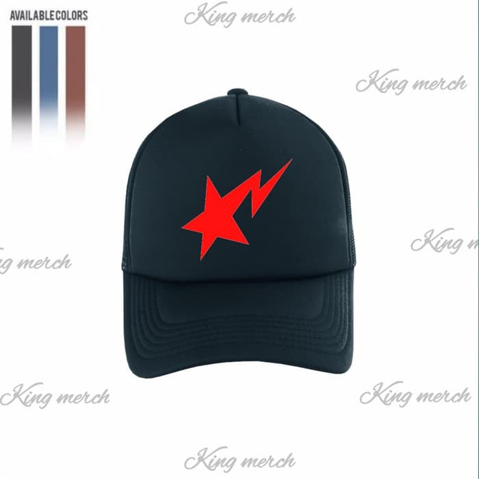 TOPI TRUCKER BAPE STAR GAME BANANA SPRAY