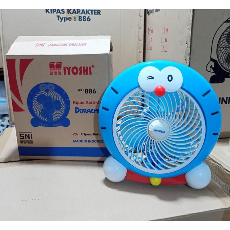 Kipas angin meja karakter / Kipas angin karakter doraemon / Kipas angin doraemon box fan