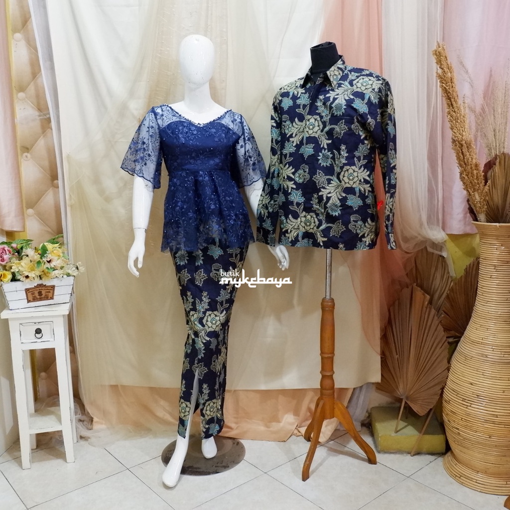 Setelan Kebaya couple | Baju couple pasangan | Setelan Kebaya Modern | Kebaya Wisuda | Kebaya Brokat