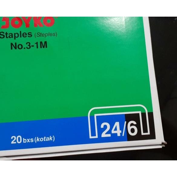 

℗ Isi Staples besar No.3 Joyko (1 pack isi 20 dus kecil) ۝