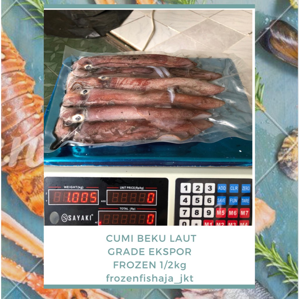 

CUMI BEKU LAUT/ CUMI BEKU KAPAL/ CUMI UTUH EKSPOR/ CUMI SUSUN/ 500GR
