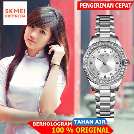 Silver SKMEI Jam Tangan Analog Wanita - 1534 Original