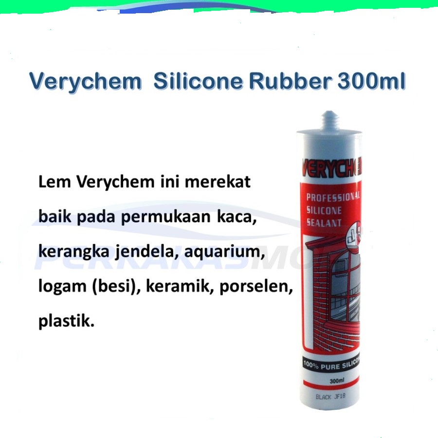 VERYCHEM LEM SILICONE SEALANT LEM SILIKON KACA ACETIC SILEN PUTIH HITAM