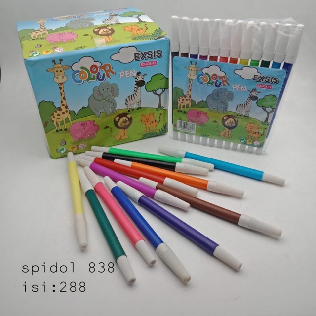 

Spidol Exsis 12 Warna