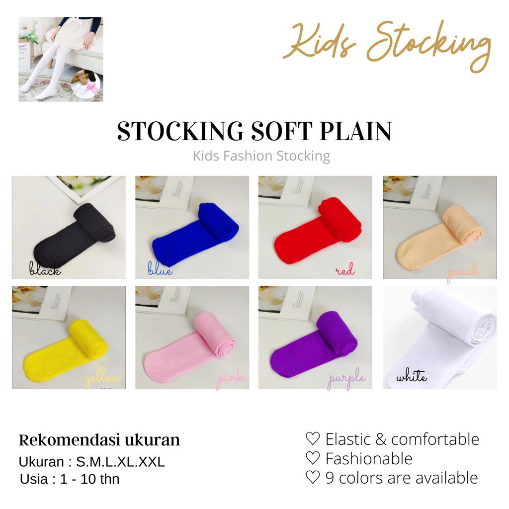 Kizzie STOCKING SOFT PLAIN / Stoking Tipis Anak