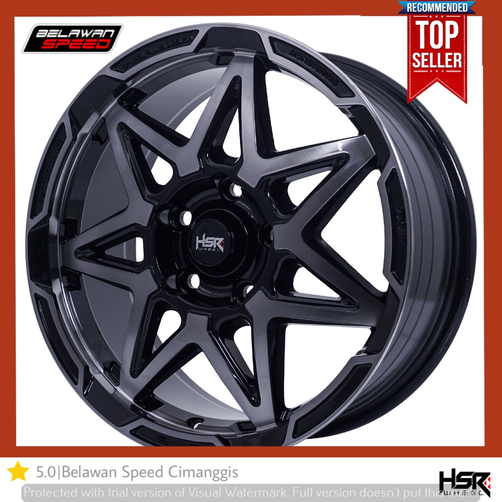 VELG MOBIL RACING RING 16 HSR LABANG PCD 4X100/114,3 COCOK UNTUK BRIO AGYA AYLA SIGRA CALYA AVANZA X