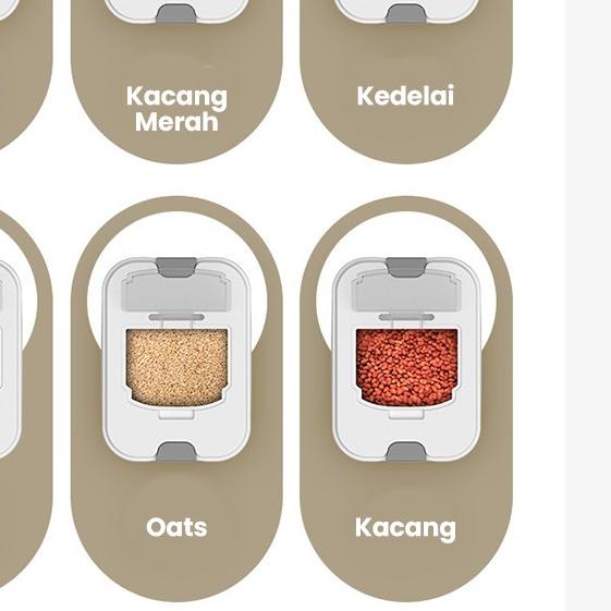 Inaso Tempat Beras Tempat penyimpanan Bahan Makanan Wadah Penyimpanan Serbaguna HSB130