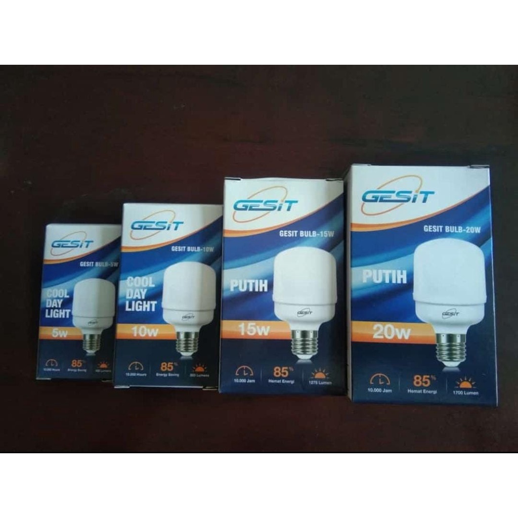 Jual Lampu LED GESIT 5 Watt 10 Watt 15 Watt 20 Watt Lebih Terang ...