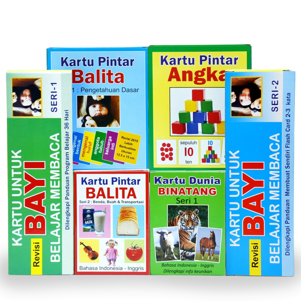 Paket Kartu Belajar Bayi Balita