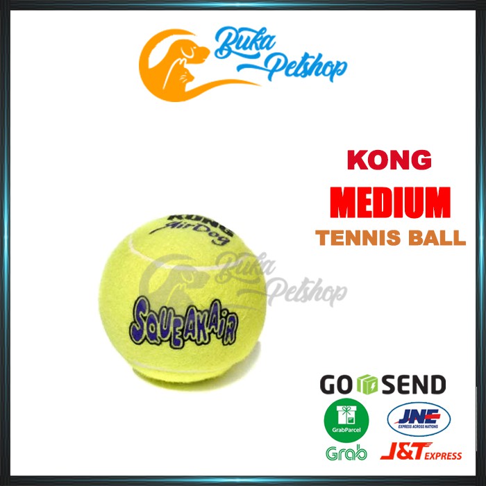 Mainan Bola Tennis Anjing Bunyi KONG SQUEAKAIR Tennis Ball Medium (1pc)