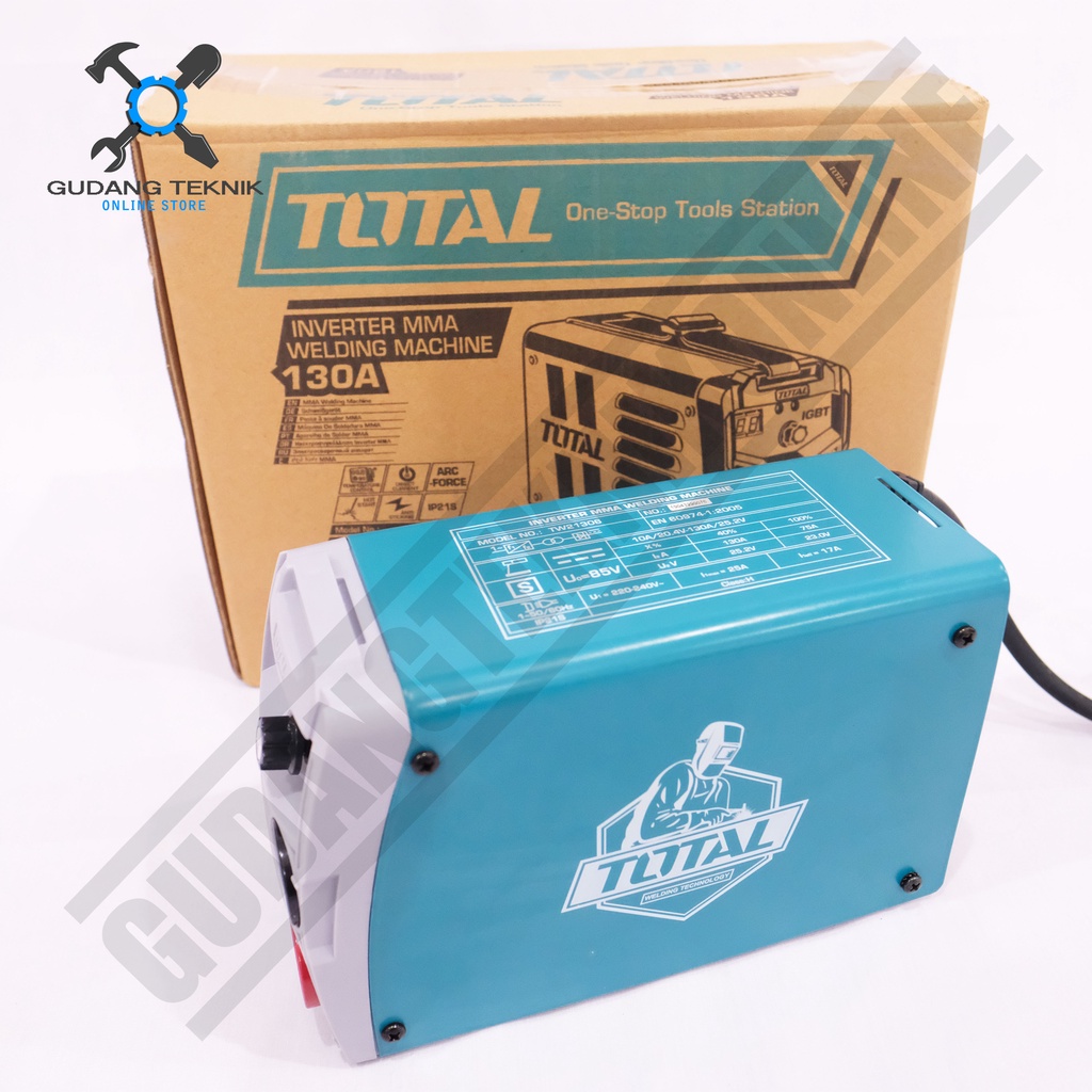 Mesin Las Listrik TOTAL TW21306 / Travo Las Inverter MMA 130A TOTAL - Trafo Mesin Las TW 21306 TOTAL