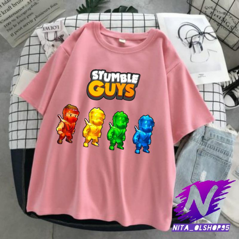 baju anak kaos anak stumble guys ninja 4 epic