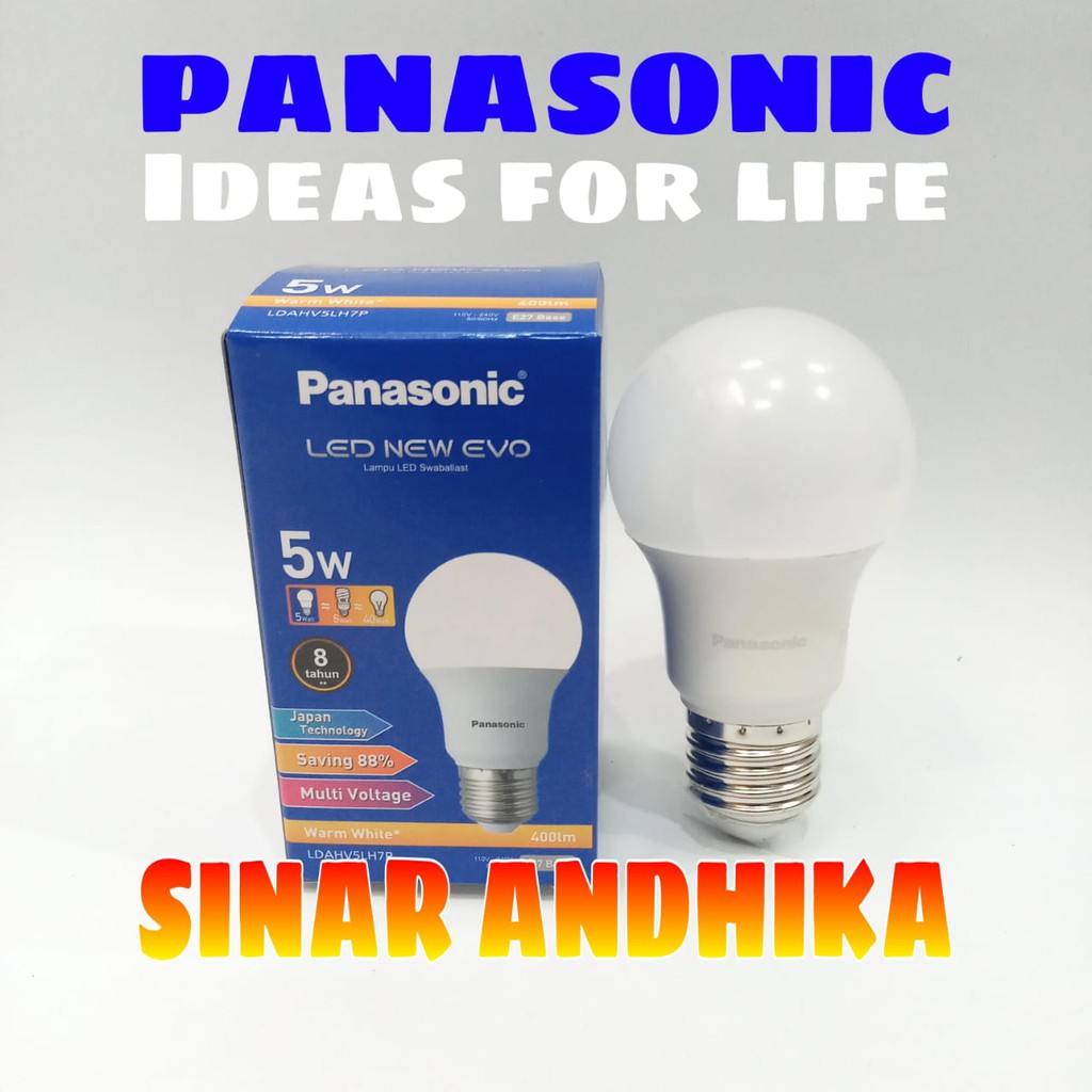 LAMPU LED BULB PANASONIC 5 WATT