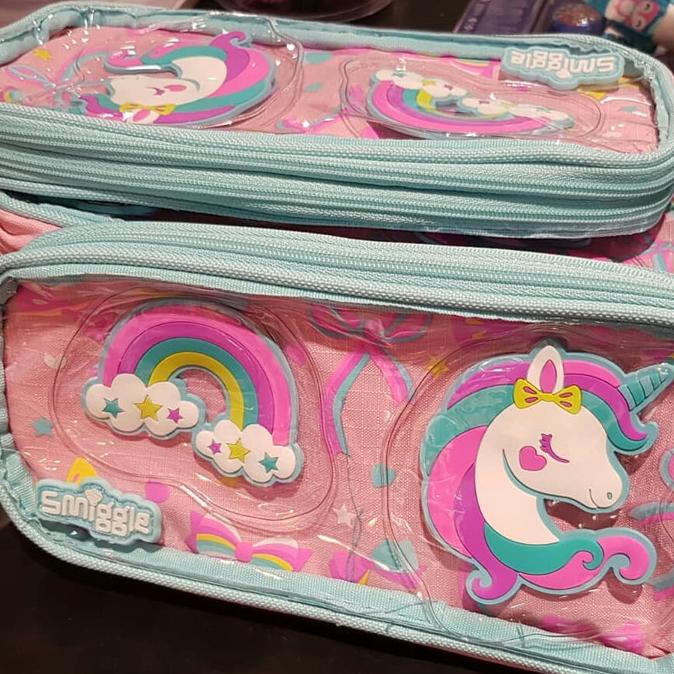 

SMIGGLE PLAYFUL SEE THRU PENCIL CASE - TEMPAT PENSIL SMIGGLE UNICORN