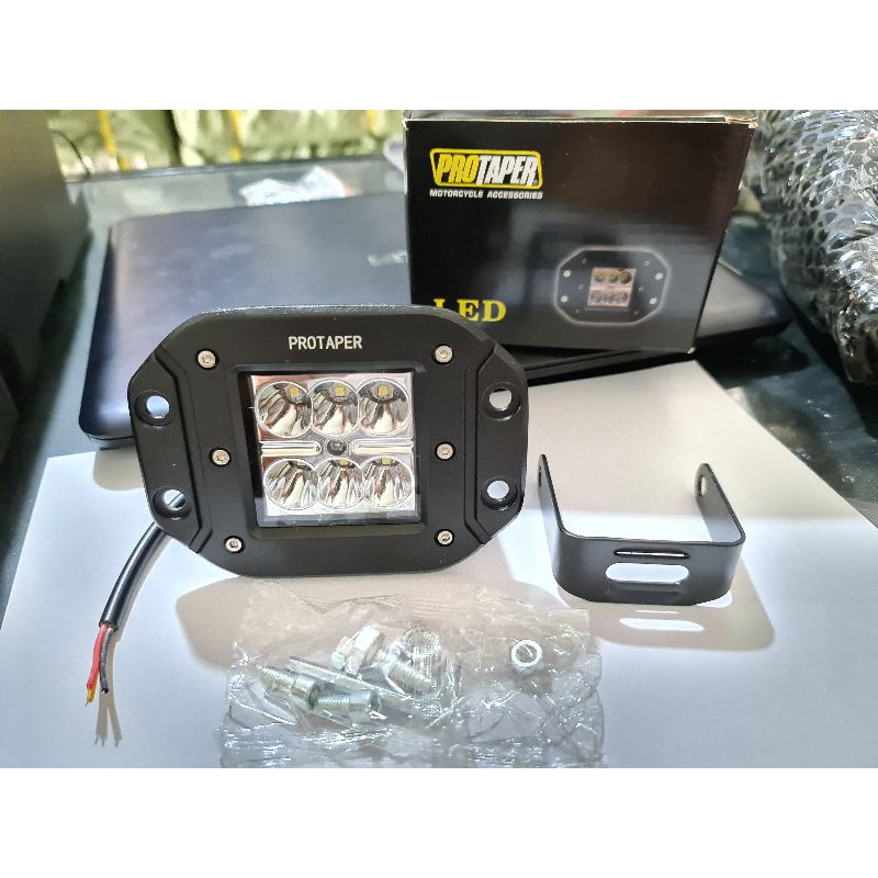 lampu depan led 6 mata motor universal set breket cocok untuk custom klx crf wr dll