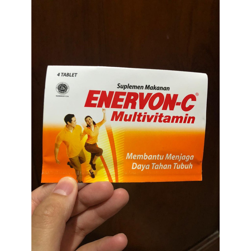 Jual Enervon C Multivitamin Strip Isi 4 Tablet Shopee Indonesia