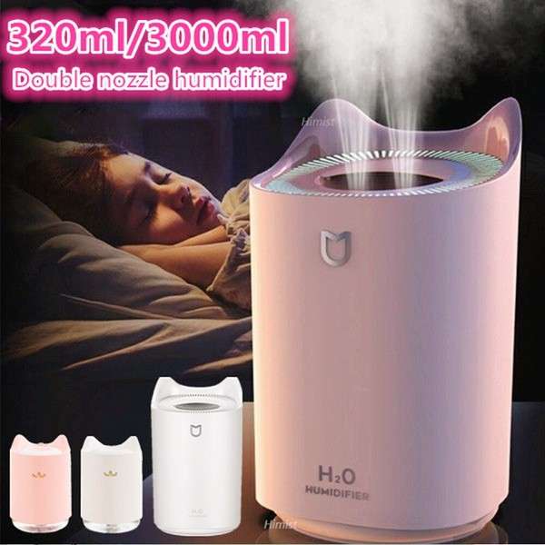 Humidifier K7 Air Aromaterapi Diffuser Dual Mist 3300ml