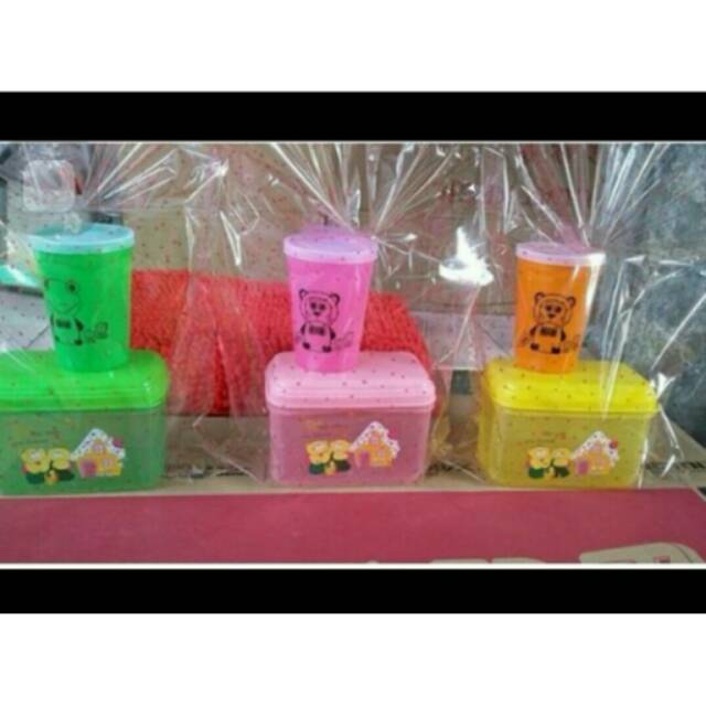 Paket Souvenir Tempat Makan Box dan Tempat Minum