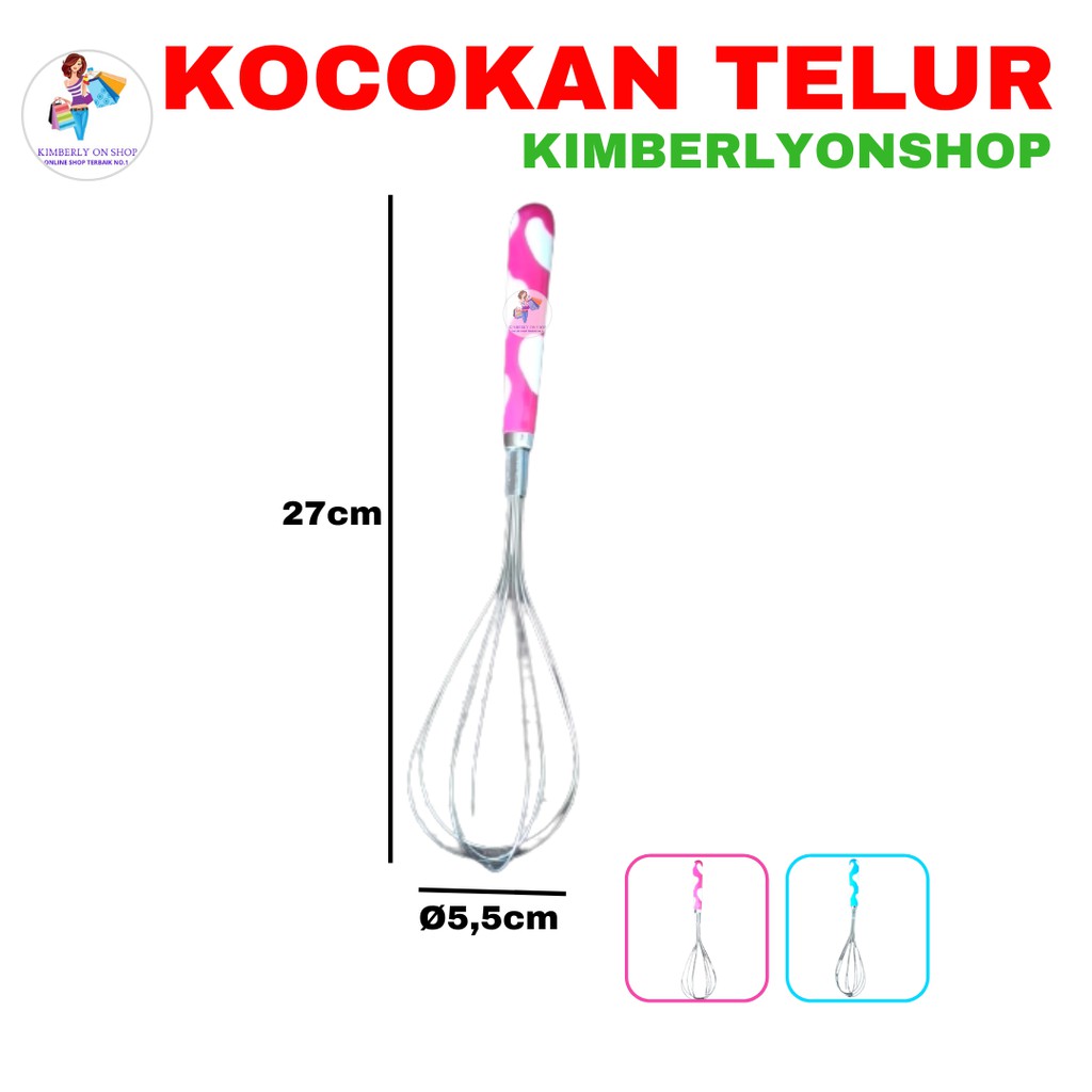 Kimberlyonshop Kocokan Telur Manual mixer telur plastik