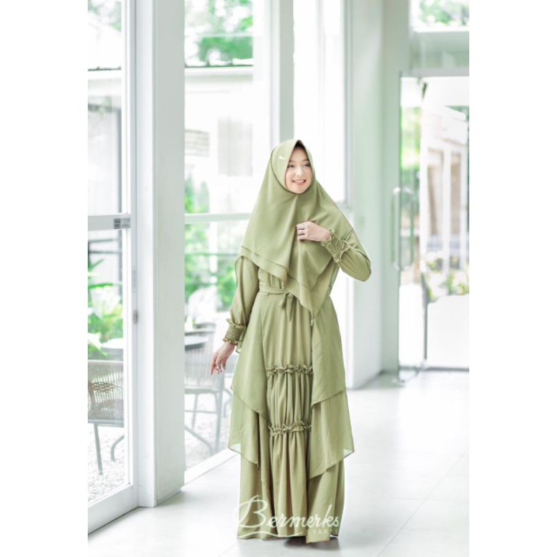 GAMIS SET SYAR'I CERUTY EXCLUSIVE ORIGINAL BRAND BY BERMERKS