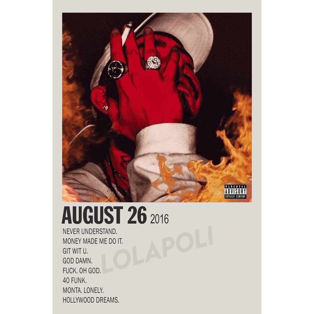 Poster Cover Album August 26th - Post Malone