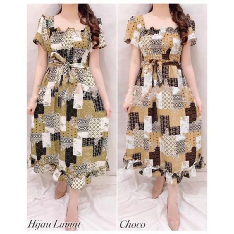 winsstore85 Dress wanita dress kerut dress terbaru