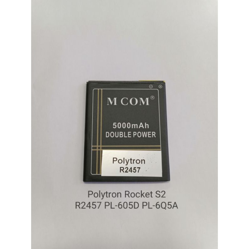 baterai polytron R2457 PL6Q5A ROCKET S2 mcom double power batre batere batrei baterei battery