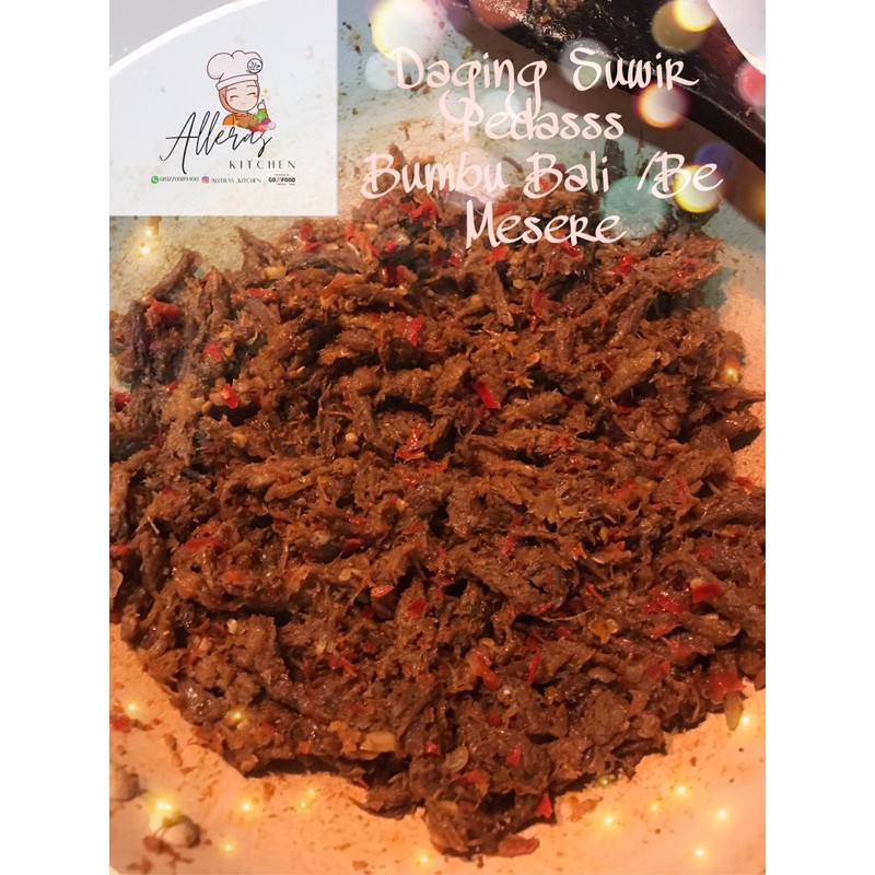 

DAGING SUWIR BUMBU BALI / BE MESERE ,Kemasan Pouch 250gr Ziplock Seal