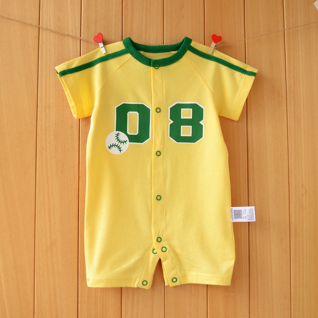 [COD]  jumper lengan pendek motif 08 KUNING 0-2 TAHUN / baju bayi lucu lengan pendek / jumper bayi IMPOR KOREA / jumper bayi 100% katun/babylovanta