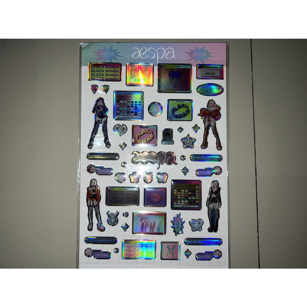 aespa Epoxy Sticker only