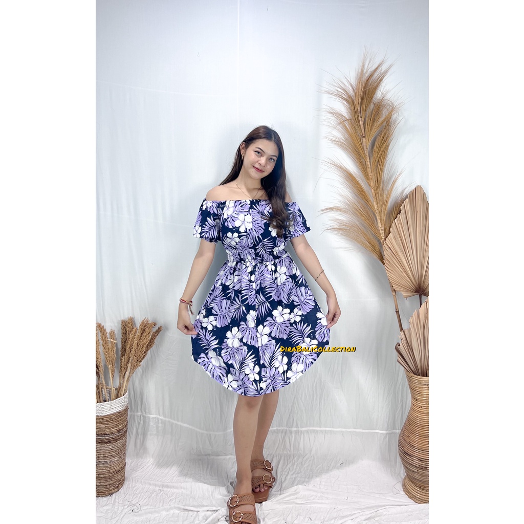 DRESS OVAL MOTIF BUNGA ALOHA