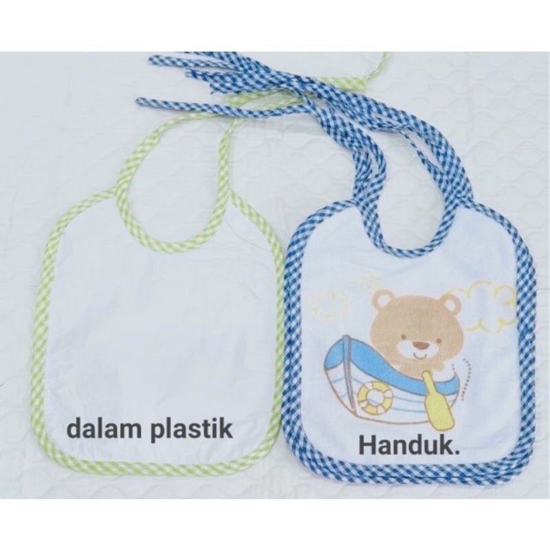 Slabber bayi/celemek bayi motif lucu-lucu