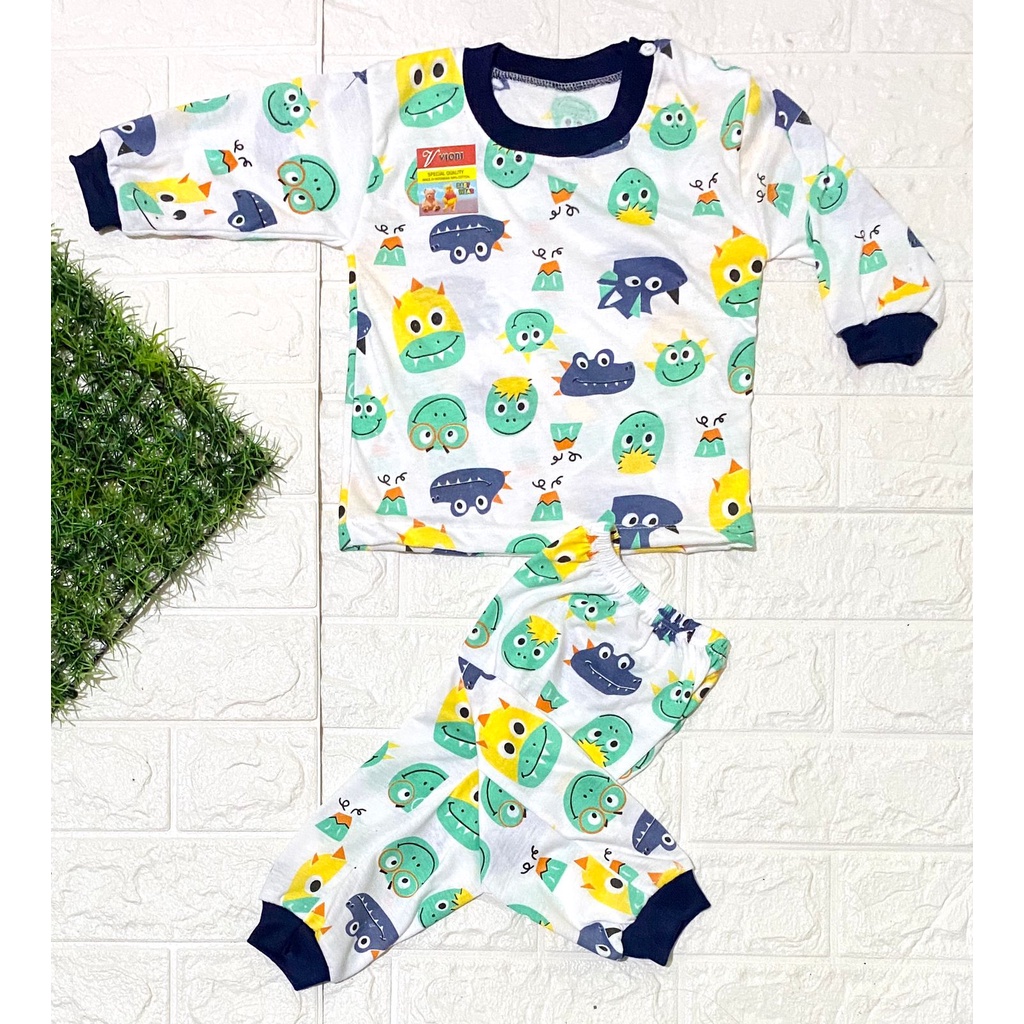 baju anak lucu murah motif crocodile setelan 3-18bulan (PP 064)