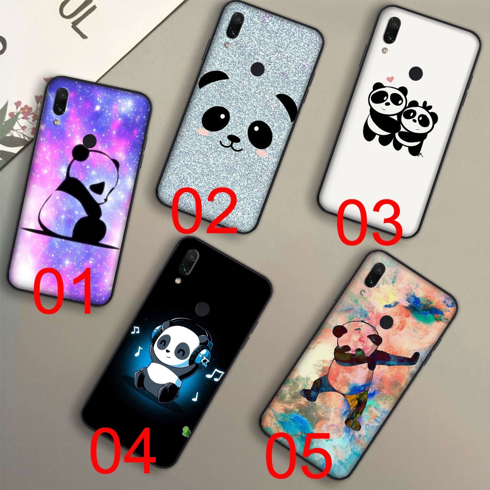 Casing Soft Case Silikon Motif Panda Lucu Untuk Xiaomi Redmi Note