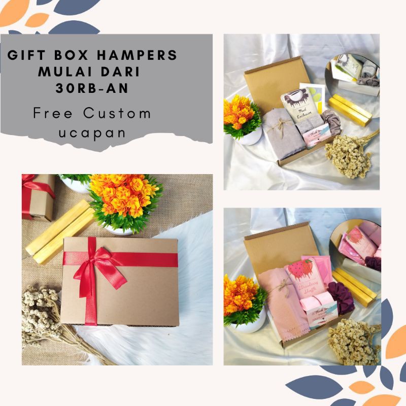 

GIFT BOX/HAMPERS GIFT BOX TERMURAH - HADIAH WISUDA ULANGTAHUN WEDDING/ HADIAH BOX MURAH MERIAH