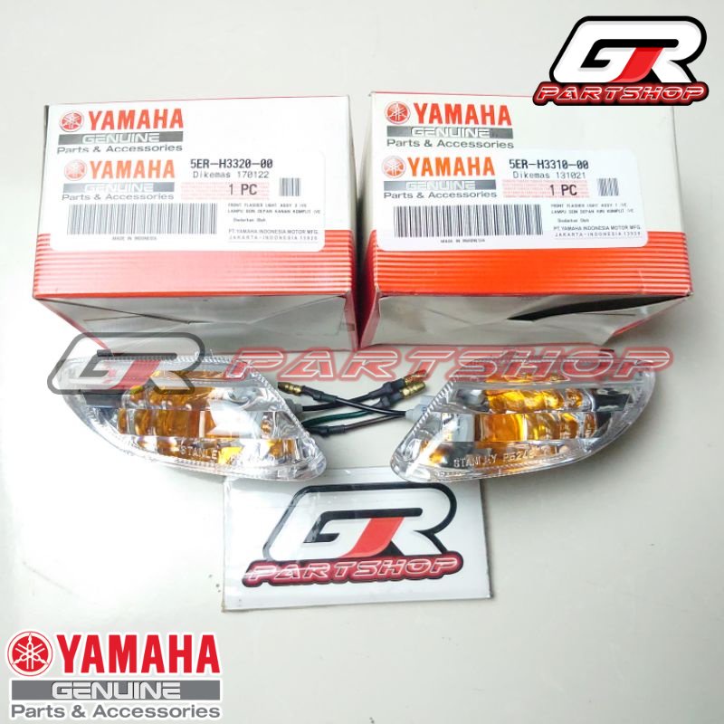 sen depan putih set assy vega pnp f1zr ori ygp original yamaha fizr fiz f1z r riting kanan kiri reting lampu