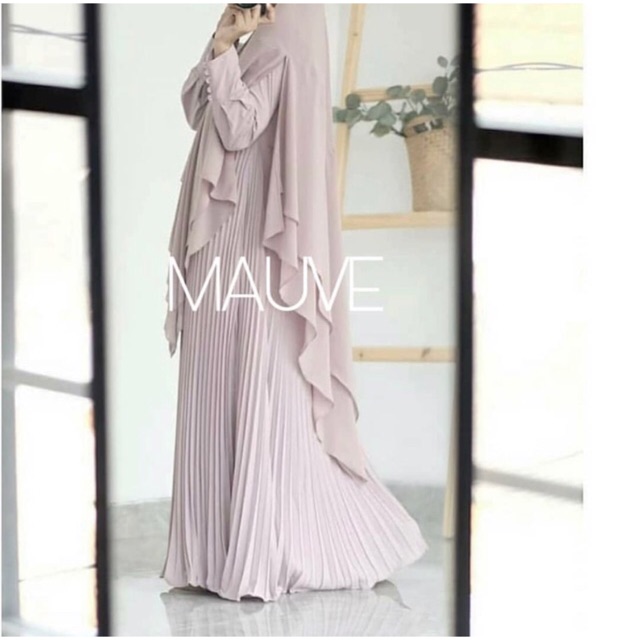 Sale  Pleated Dress by Bellaluna Mauve size L