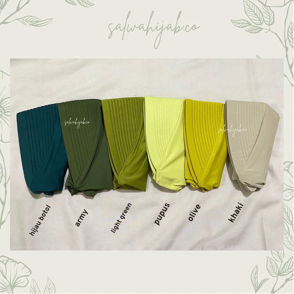 Bergo Jersey Premium / Hijab Sporty Pendek / Hijab Sporty Salur / Hijab Sport Instan