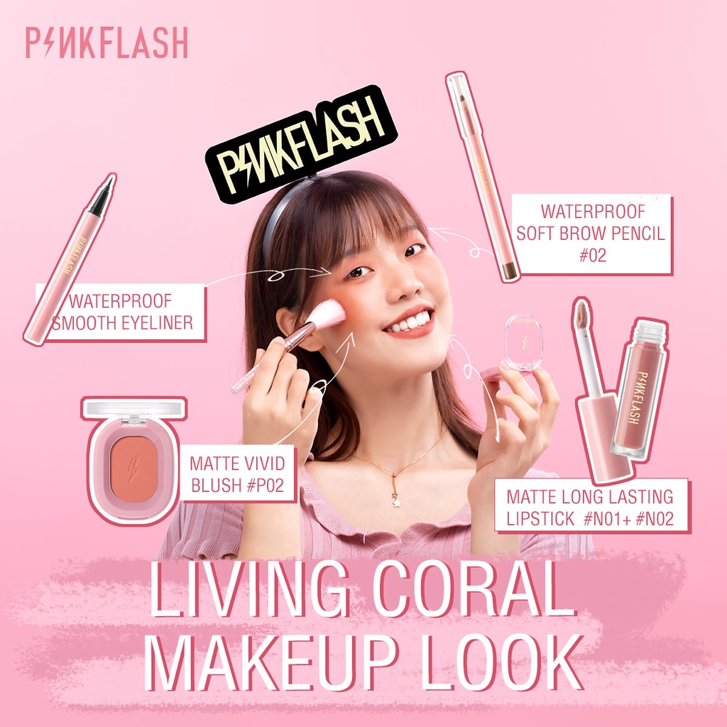 BFM008 Soft Pigment Blush On Matte Shimmer Cheek Makeup Perona Pipi Pink Flash Blushon Pemerah pipi korean makeup