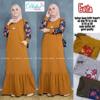 EVITA maxy by Denora Gamis  kaos  import adem  Shopee 