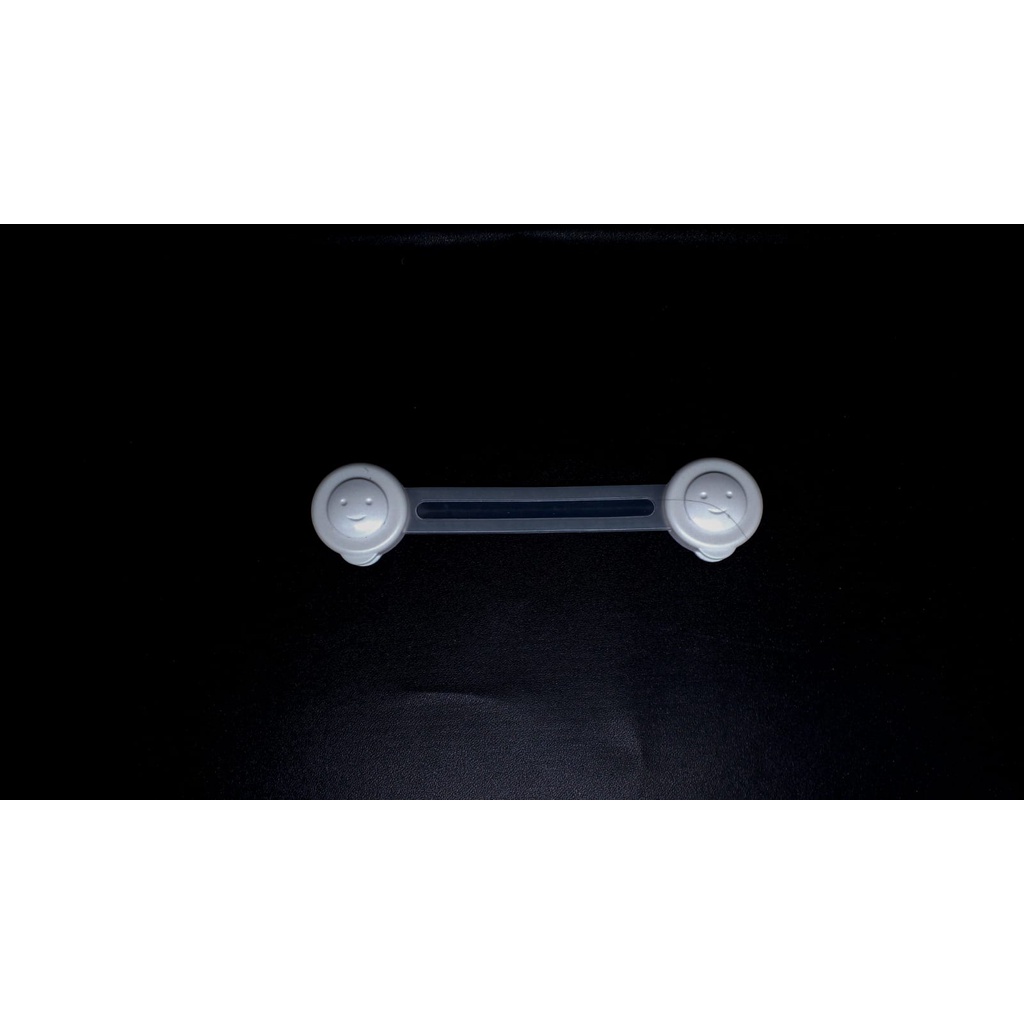 (NCS) PENGAMAN ELASTIS PINTU LEMARI LACI BENING MOTIF BULAT BERUANG SMILE