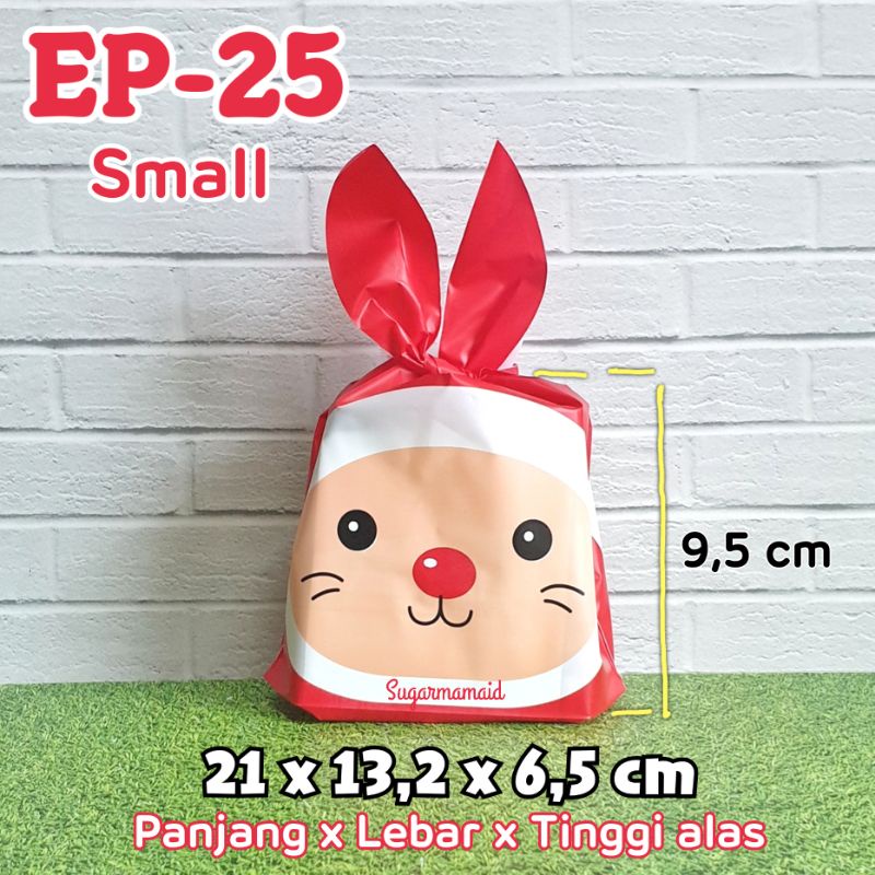 

Plastik Kemasan Lucu ikat EP 25 Ukuran Kecil Snack Goodiebag hampers Small Bungkus Natal Kantong cookies Souvenir Cemilan