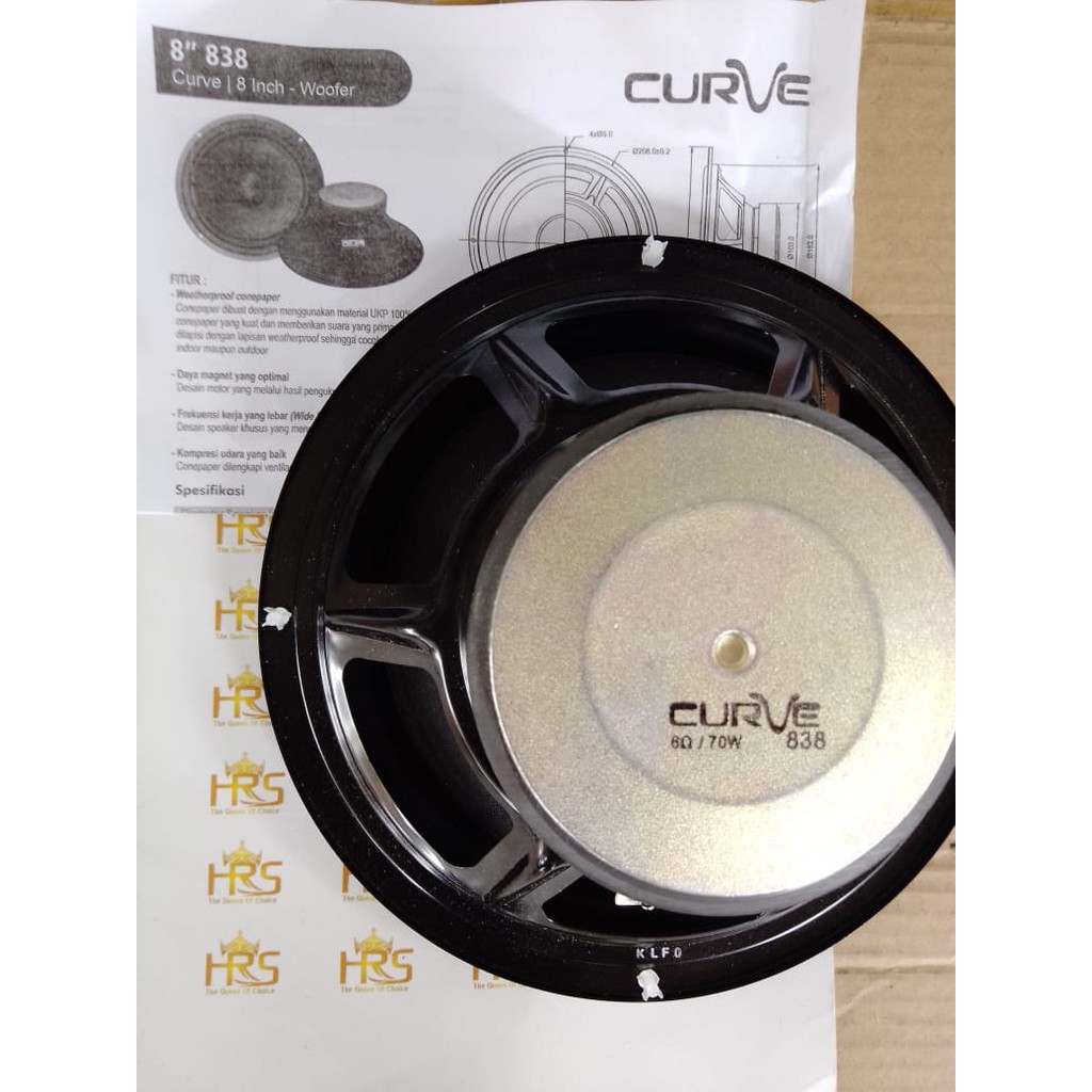 SPEAKER 8 INCH WOOFER CURVE 838 ( ORIGINAL ASLI )