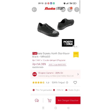 Sepatu Bata North Star Black / Sepatu North Star